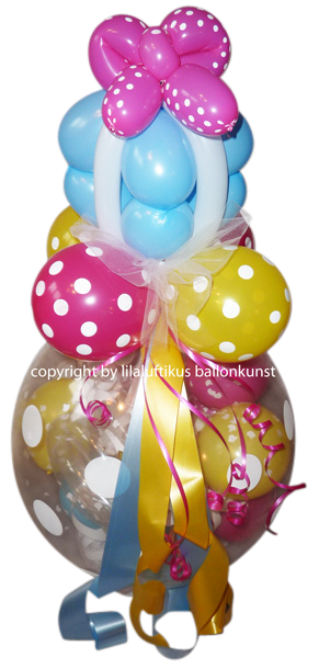 zu Ostern ein Geschenk im Ballon mit Geldgeschenk verschenken