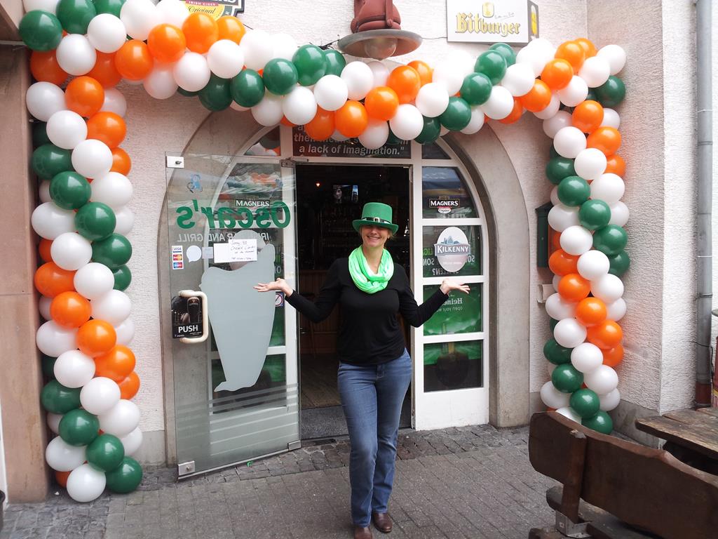 St. Patricks Day mit Ballondekoration im Irish Pub Landstuhl