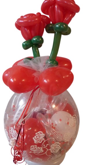 Luftballon Geschenk zum Valentinstag